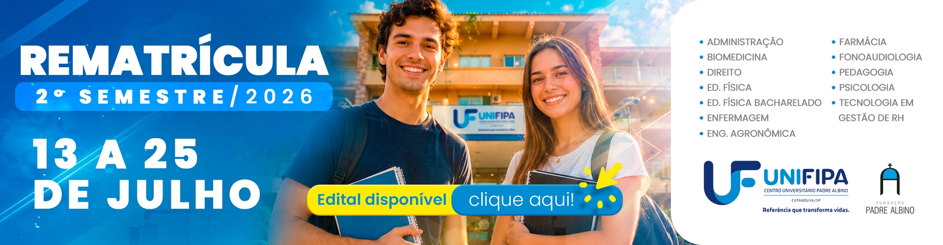 Rematriculas 2026 2° Semestre